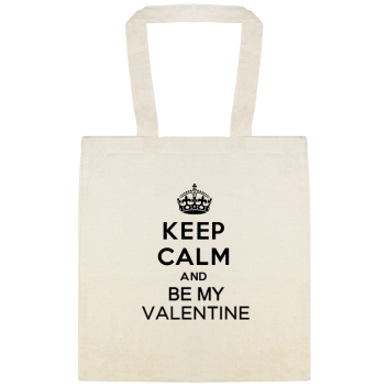 Keep Calm And Be My Valentine Custom Everyday Cotton Tote Bags Style 147282