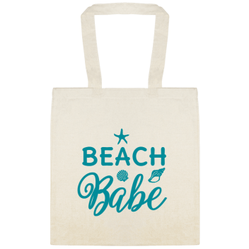 Seasonal Beach Babe Custom Everyday Cotton Tote Bags Style 154473