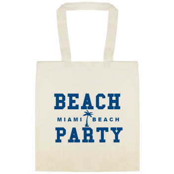 Parties & Events Beach Party M B C H Custom Everyday Cotton Tote Bags Style 151126