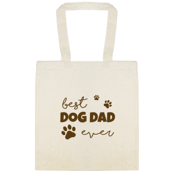 Best Dog Dad Ever Custom Everyday Cotton Tote Bags Style 152010