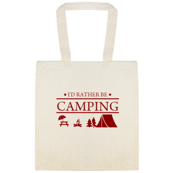 I\'d Rather Be Camping Id Custom Everyday Cotton Tote Bags Style 147711