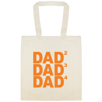Holidays & Special Events Dad 2 3 4 Custom Everyday Cotton Tote Bags Style 151776