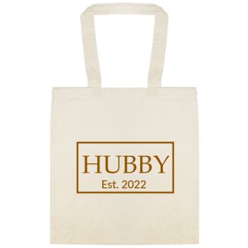 Weddings Est 2022 Hubby Custom Everyday Cotton Tote Bags Style 152101