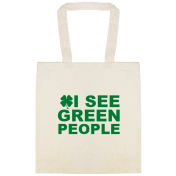 I See Green People Custom Everyday Cotton Tote Bags Style 147586