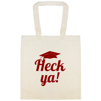 Parties & Events Heck Ya Custom Everyday Cotton Tote Bags Style 149855
