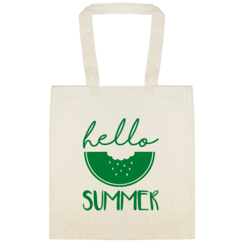 Seasonal Hello Summer Custom Everyday Cotton Tote Bags Style 154690
