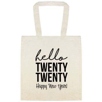 Happy New Year 2020 Hello Twenty Custom Everyday Cotton Tote Bags Style 115187