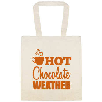 Winter Season Hot Chocolate Weather Custom Everyday Cotton Tote Bags Style 146948