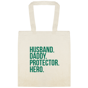 Holidays & Special Events Husband Daddy Protector Hero Custom Everyday Cotton Tote Bags Style 151871