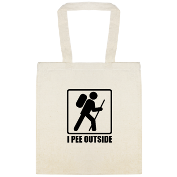 I Pee Outside Custom Everyday Cotton Tote Bags Style 147719