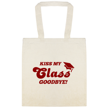 Parties & Events Kiss My Goodbye Class Custom Everyday Cotton Tote Bags Style 149856