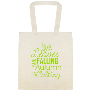 Leaves Are Falling Autumn Is Calling Custom Everyday Cotton Tote Bags Style 141956