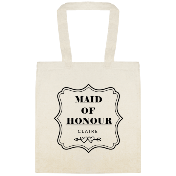 Weddings Maid Of Honour C L A R Custom Everyday Cotton Tote Bags Style 151949