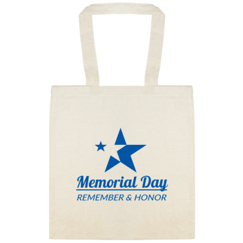 Holidays & Special Events Memorial Remember Honor Custom Everyday Cotton Tote Bags Style 151676