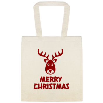 Holidays & Special Events Merry Christmas Custom Everyday Cotton Tote Bags Style 145926