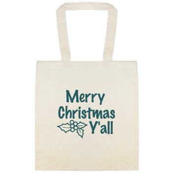 Holidays & Special Events Merry Christmas Yall Custom Everyday Cotton Tote Bags Style 145933