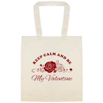 Keep Calm And Be My Valentine Custom Everyday Cotton Tote Bags Style 147281