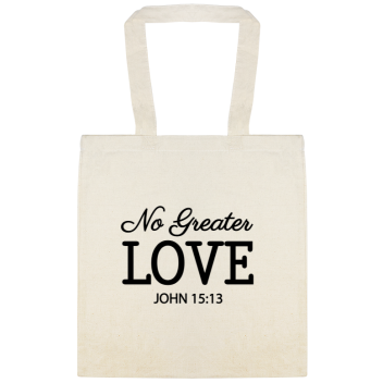Holidays & Special Events No Greater Love John 1513 Custom Everyday Cotton Tote Bags Style 149426