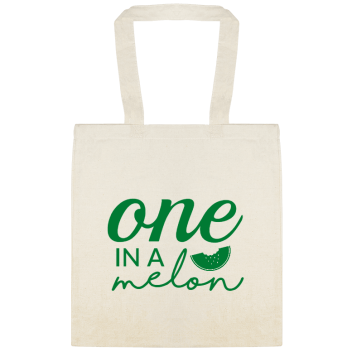 Seasonal One In Melon Custom Everyday Cotton Tote Bags Style 153910