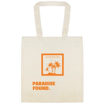 Seasonal Paradise Found 101n 119175e Custom Everyday Cotton Tote Bags Style 154148