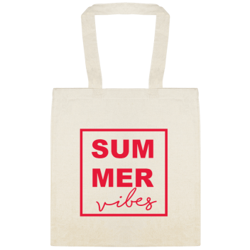 Seasonal Summer Vibes Custom Everyday Cotton Tote Bags Style 154694