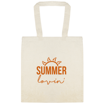 Seasonal Summer Lovin Custom Everyday Cotton Tote Bags Style 154108