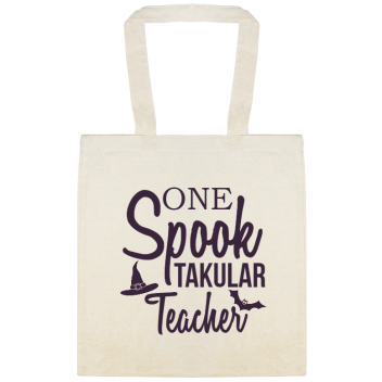 Halloween Teacher Spook One Takular Custom Everyday Cotton Tote Bags Style 143620