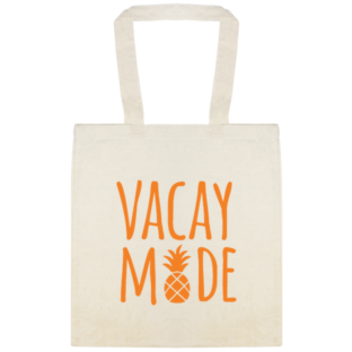 Seasonal Vacay M De Custom Everyday Cotton Tote Bags Style 138000