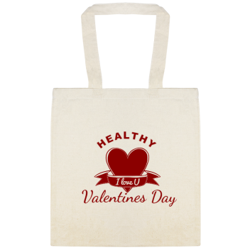 Healthy Valentines Day Custom Everyday Cotton Tote Bags Style 146972