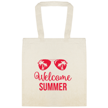 Seasonal Welcome Summer Custom Everyday Cotton Tote Bags Style 154657