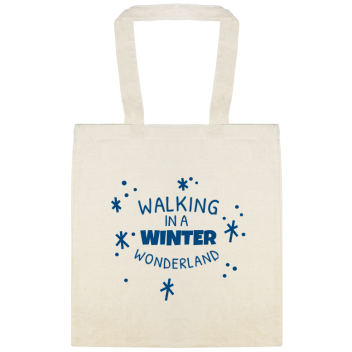 Walking In A Winter Wonderland Custom Everyday Cotton Tote Bags Style 145589