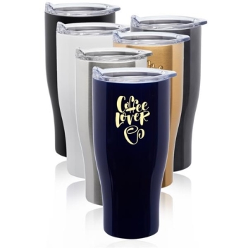 Custom 27 Oz Stainless Steel Grip Travel Mugs