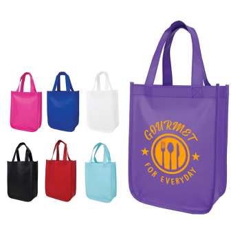 Custom Cosmo Small Matte Laminated Tote Bags