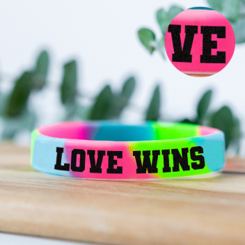 Custom Lgbtq Pride Printed Wristbands