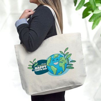 Custom Large Grocery Cotton Tote Bags