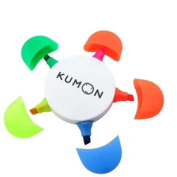 Custom Multi-color Flower Highlighters