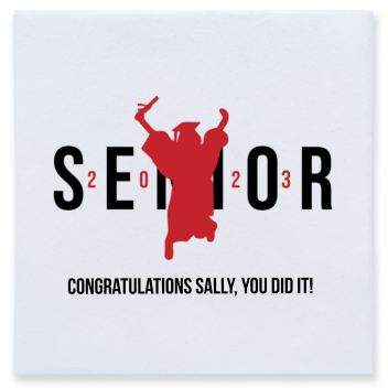 Customized Senior Graduation Premium Full Color Napkins