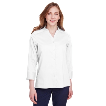 Devon & Jones Women's Crown Collection&reg; Stretch Broadcloth Three-quarter Sleeve Blouse - Dg560w