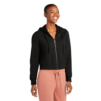 District Women's V.i.t. Fleece Full-zip Hoodie