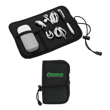 Essentials Somalia Neoprene Roll-up Tech Organizer