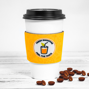 Fluorescent Neon Foam Collapsible Coffee Wraps