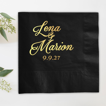 Foil Stamped Luncheon Napkins