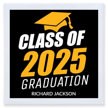 Class Of 2025 Graduation Full Color 3ply Premium Beverage Napkins Style 171140