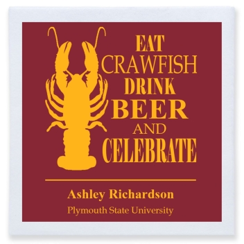Eat Crawfish Drink Beer Celebrate And Full Color 3ply Premium Beverage Napkins Style 172744