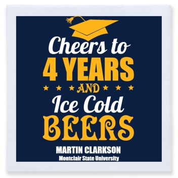 Cheers To 4 Hers Andice Cold Beers Years Full Color 3ply Premium Beverage Napkins Style 172714