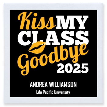 Kiiss My Class Goodbye 2025 Kiss Full Color 3ply Premium Beverage Napkins Style 172702
