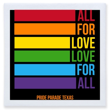 All For Love Love For All Full Color 3ply Premium Beverage Napkins Style 173529