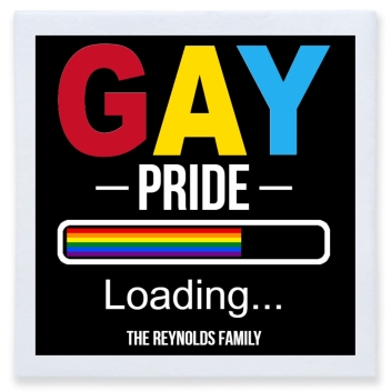 Gay Pride Loading Full Color 3ply Premium Beverage Napkins Style 173205