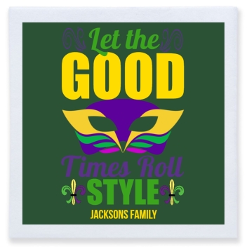Let The Good Times Roll Start Style Full Color 3ply Premium Beverage Napkins Style 170330