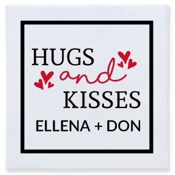 Hugs And Kisses Ellena Don Full Color 3ply Premium Beverage Napkins Style 169575